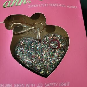 Glitter Heart Personal Alarm